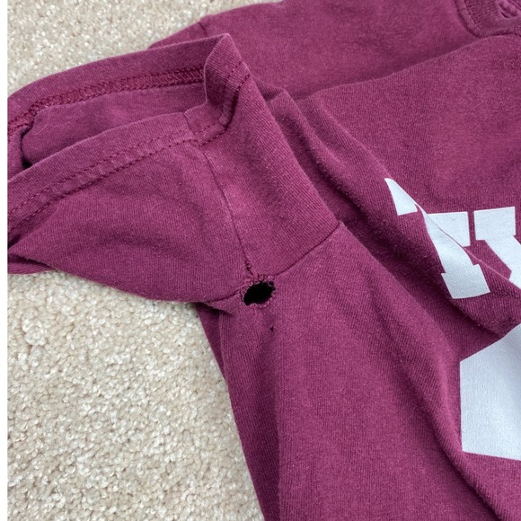 Texas A&M Aggies 12th Man Maroon‎ SEC Gildan Heavy Cotton T Shirt men's Small - Picture 8 of 9